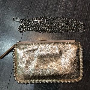 NWOT Zara mini chain clutch/wristlet